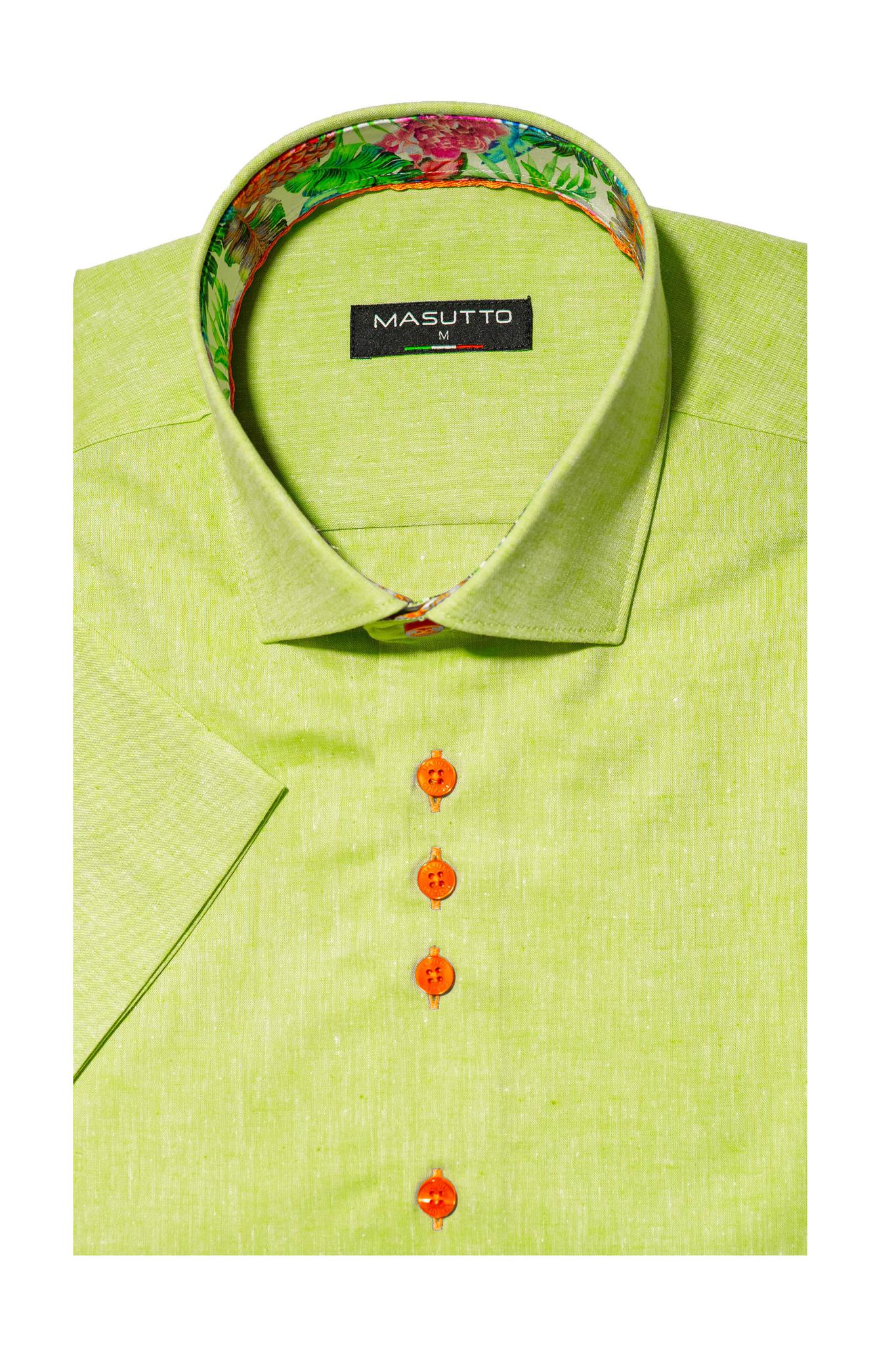 Green Sport Shirt Short Sleeve