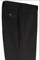 Black Dress Pants Flat Front Super 150's