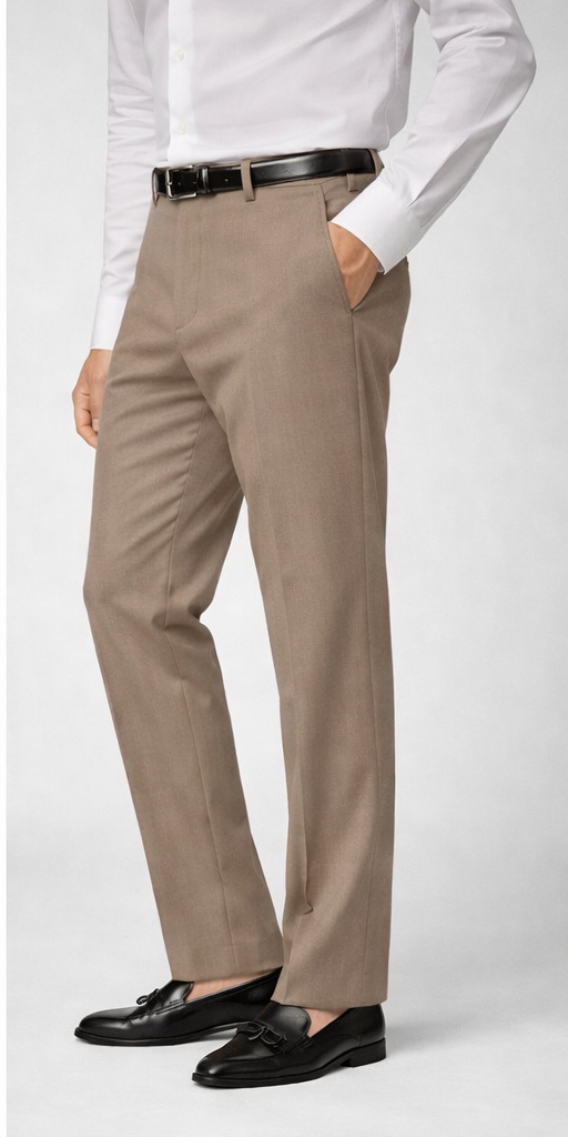 Mink Italian Dress Pant Trimmer Fit Super 150's