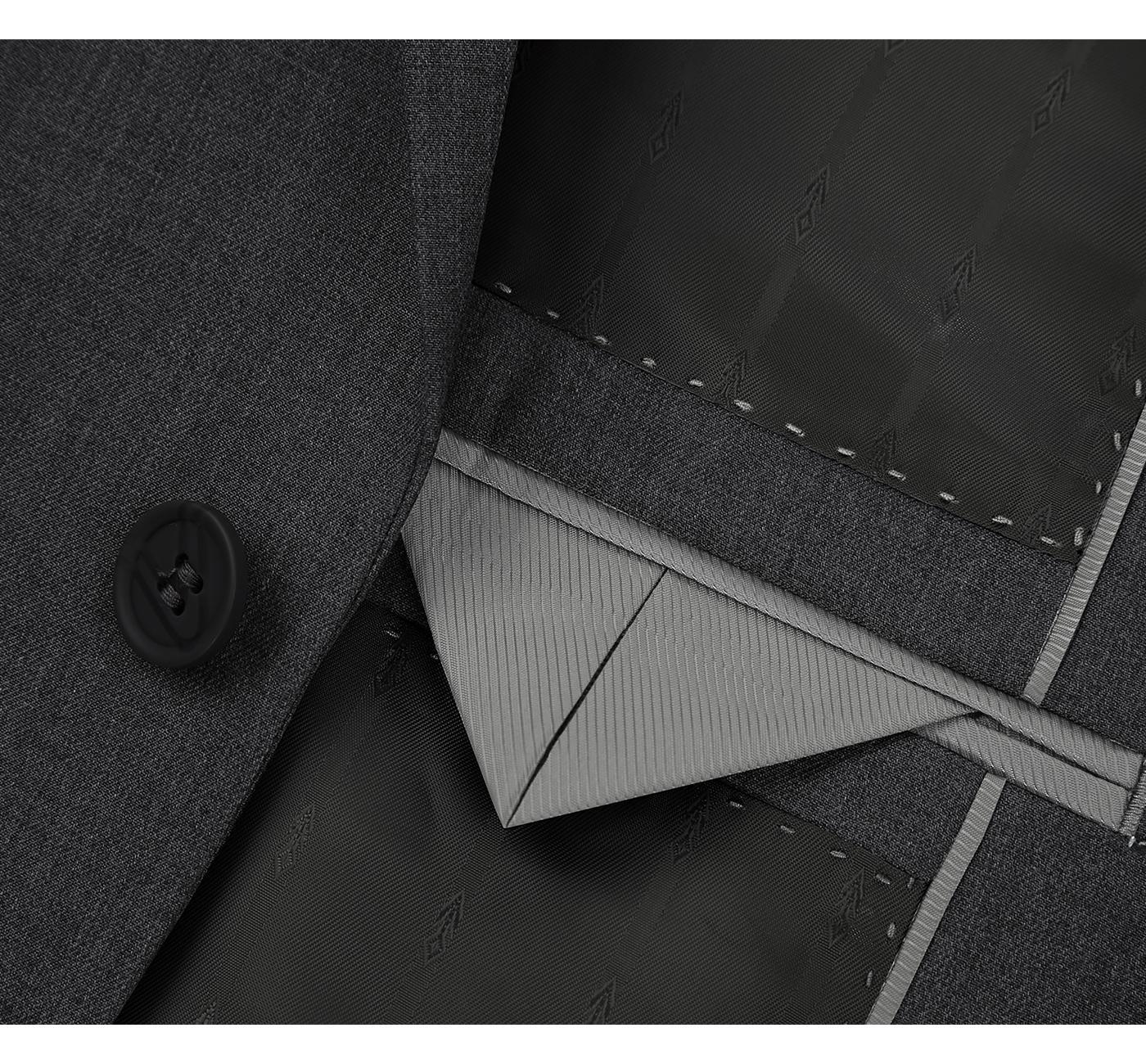 JL Charcoal Suit Slim Fit