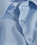 Blue & Melon Dobby Dress Shirt