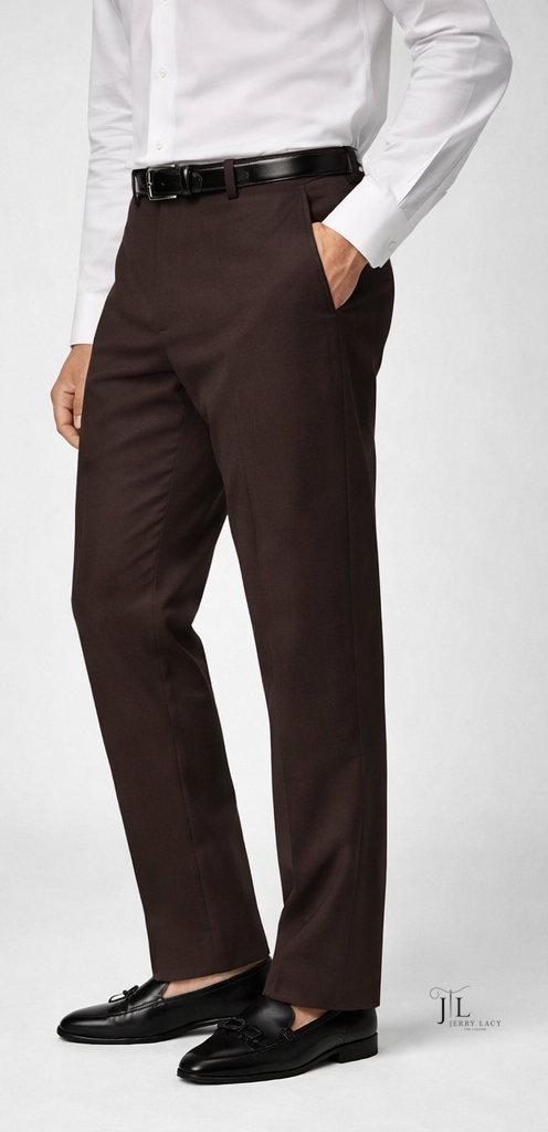 Chocolate Italian Dress Pant Modern Fit Super 150's