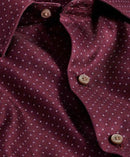 Merlot Micro Print Sport Shirt