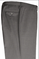 Medium Gray Pants Flat Front Super 150's