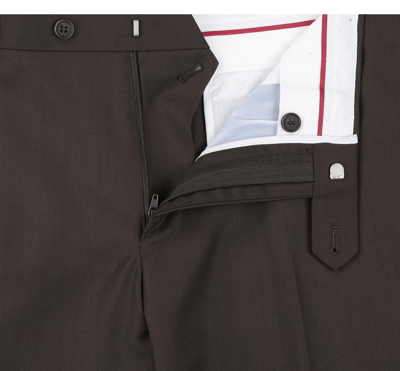 JL Chocolate Suit Solid Classic Fit