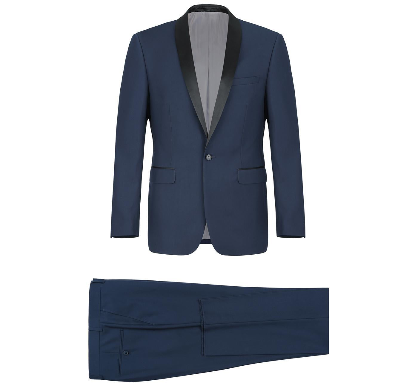 JL New Navy Tux Shawl Slim Fit