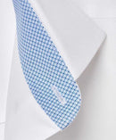 White Twill Contrast Dress Shirt