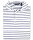 Perform Yarn Dye Laser Stripe Polo Navy