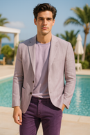 Lavender Herringbone Classic Sport Jacket