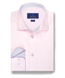 Pink Twill Contrast Dress Shirt