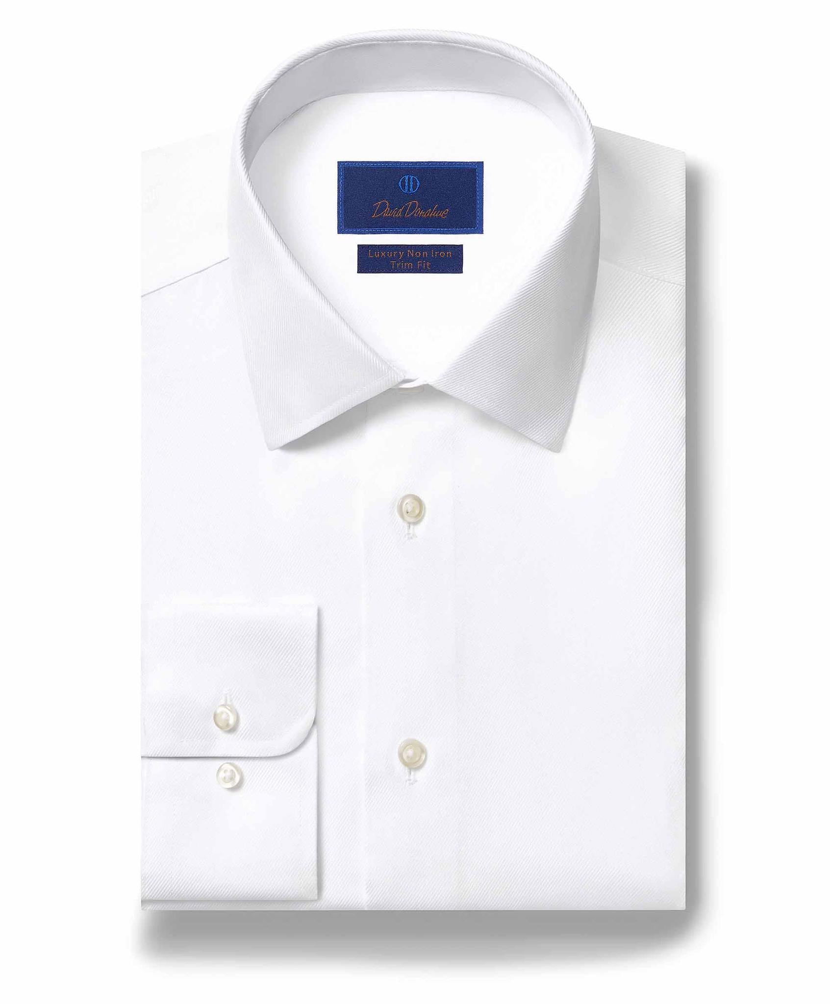White Super Fine Twill Dress Shirt