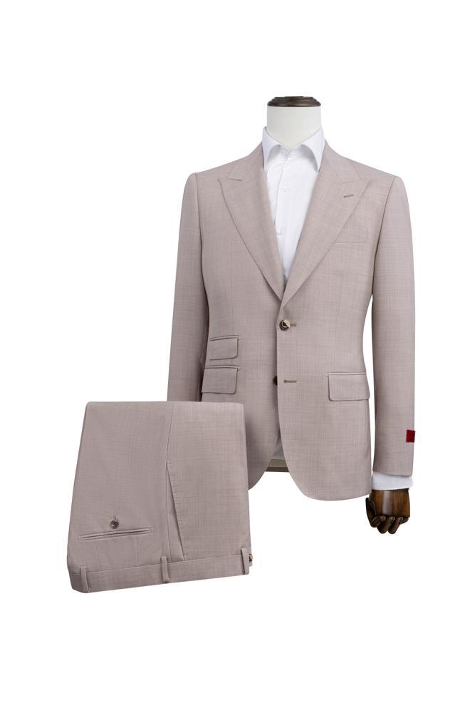 Light Pink Modern Fit Suit Notch Lapel