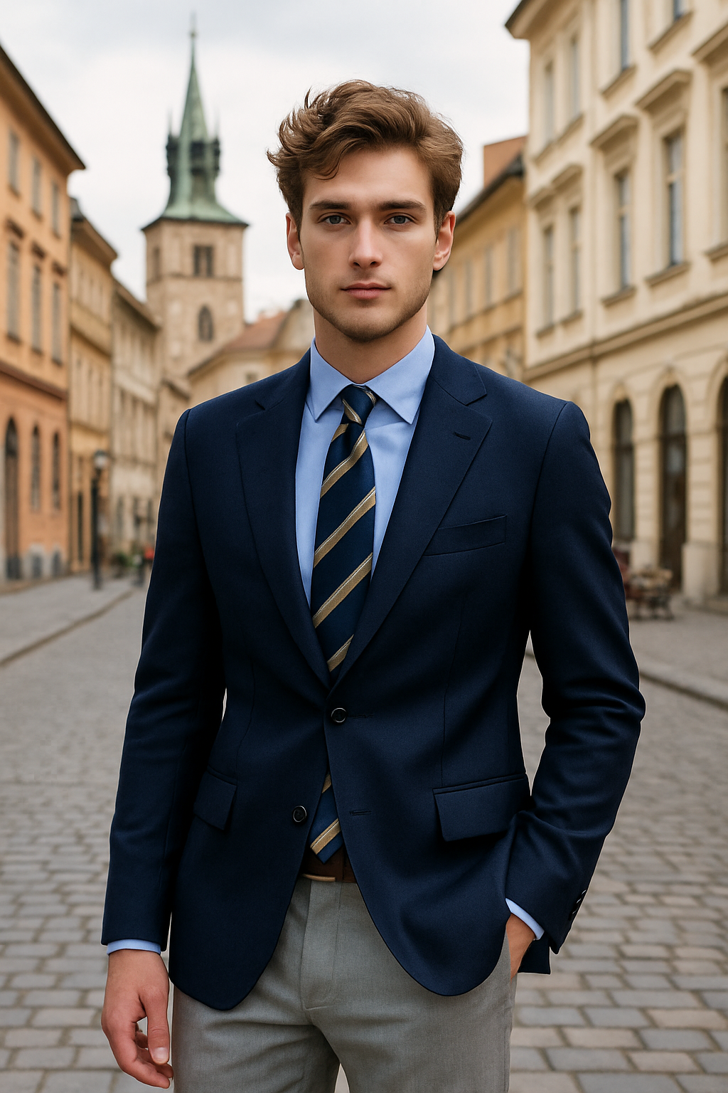 Navy Blazer Notch Classic Fit
