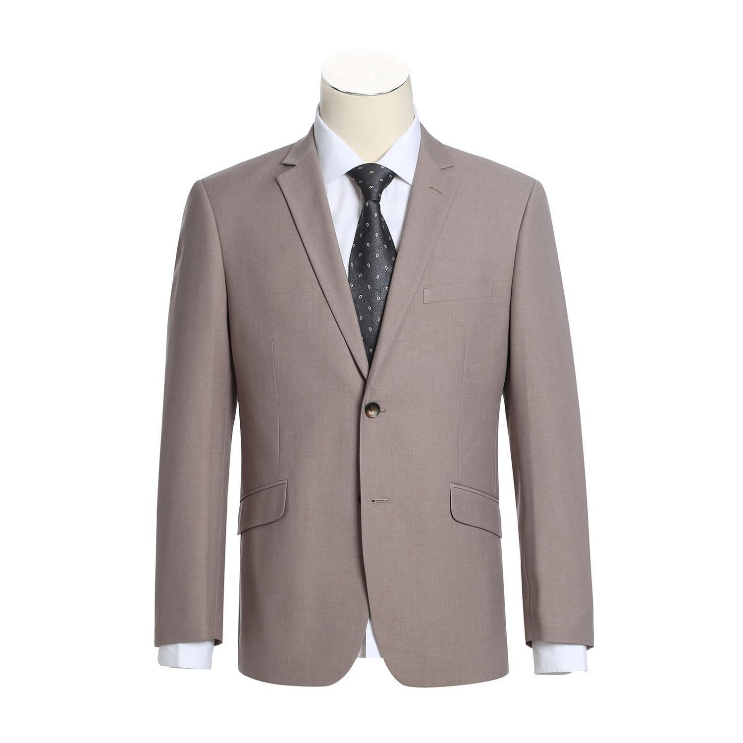 JL Suit Warm Taupe Slim Fit