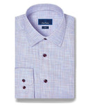 Blue & Merlot Multi Check Dress Shirt