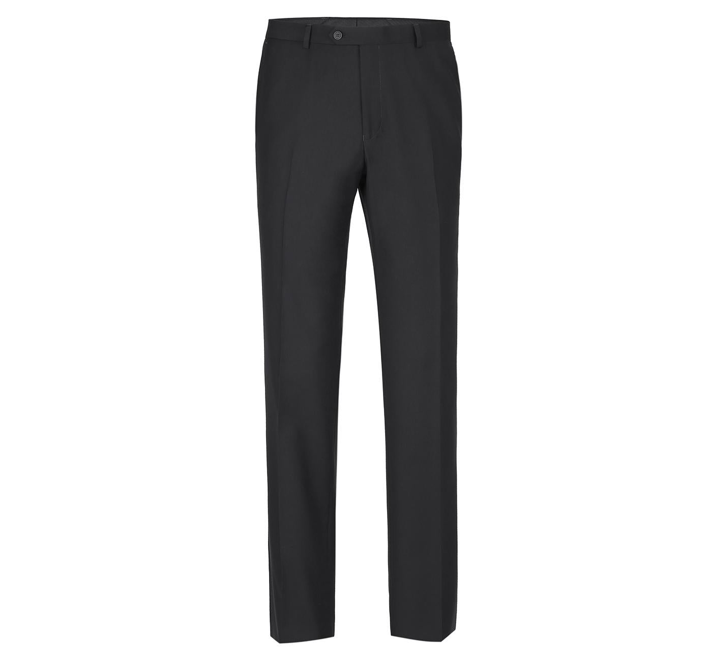 JL Black Suit Notch Slim Fit Super 140's