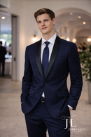 JL New Navy Tux Shawl Slim Fit