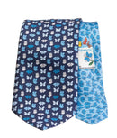 Ties Geoff Expressions Navy Lt Blue