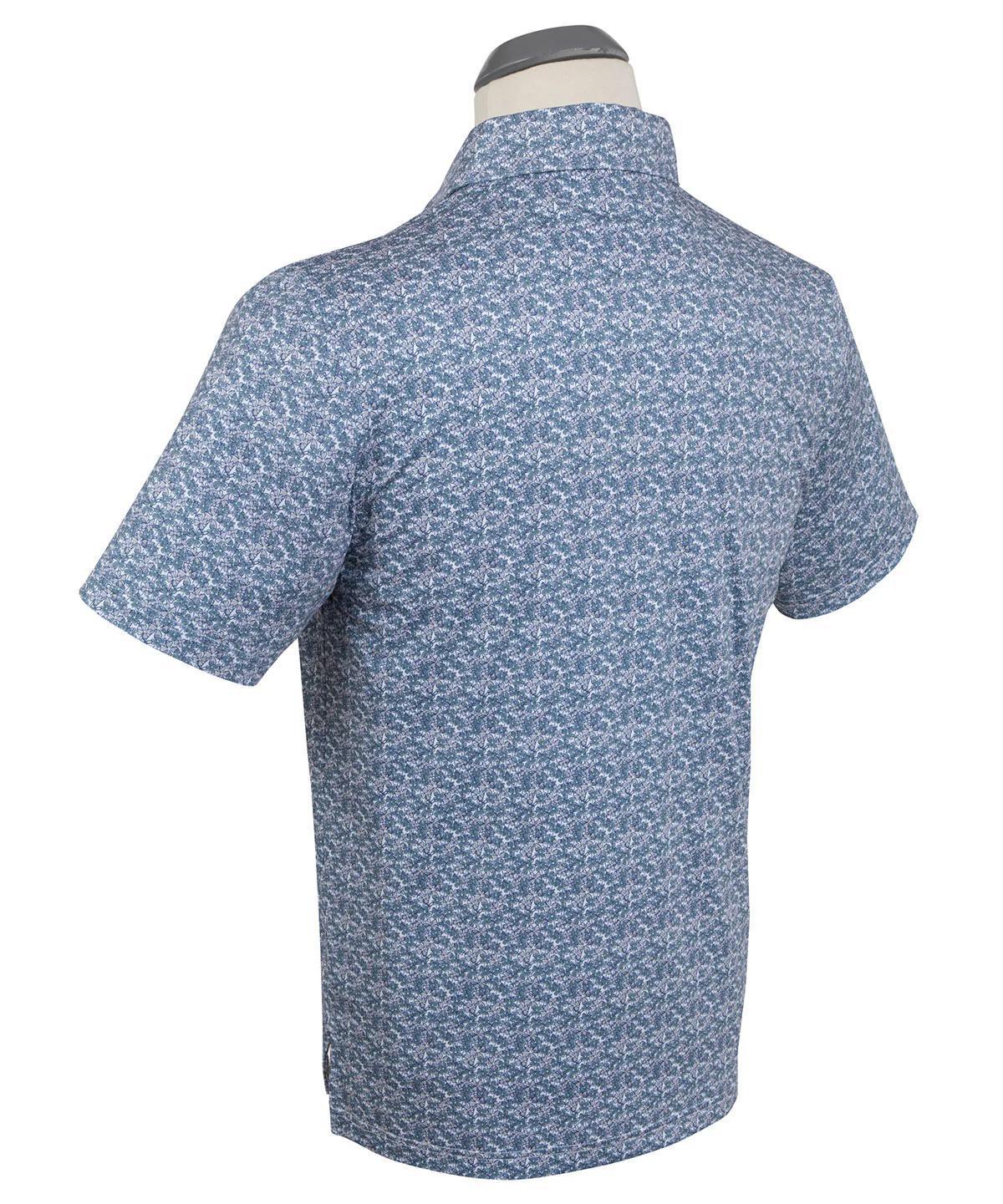 Performance Lucky Print Polo Stormy Sea