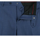 JL Suit Blue Sharkskin Slim Fit Super 140's