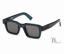 Acetate Sunglasses ZEGNA Shiny Dark Green