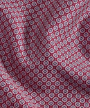 Berry Geometric Print Sport Shirt