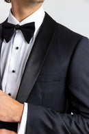 Black Tuxedo Shawl Slim Super 150's