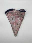 Pink/Med Blue Persian/Mini Medallions Print Reversible Pocket Circle