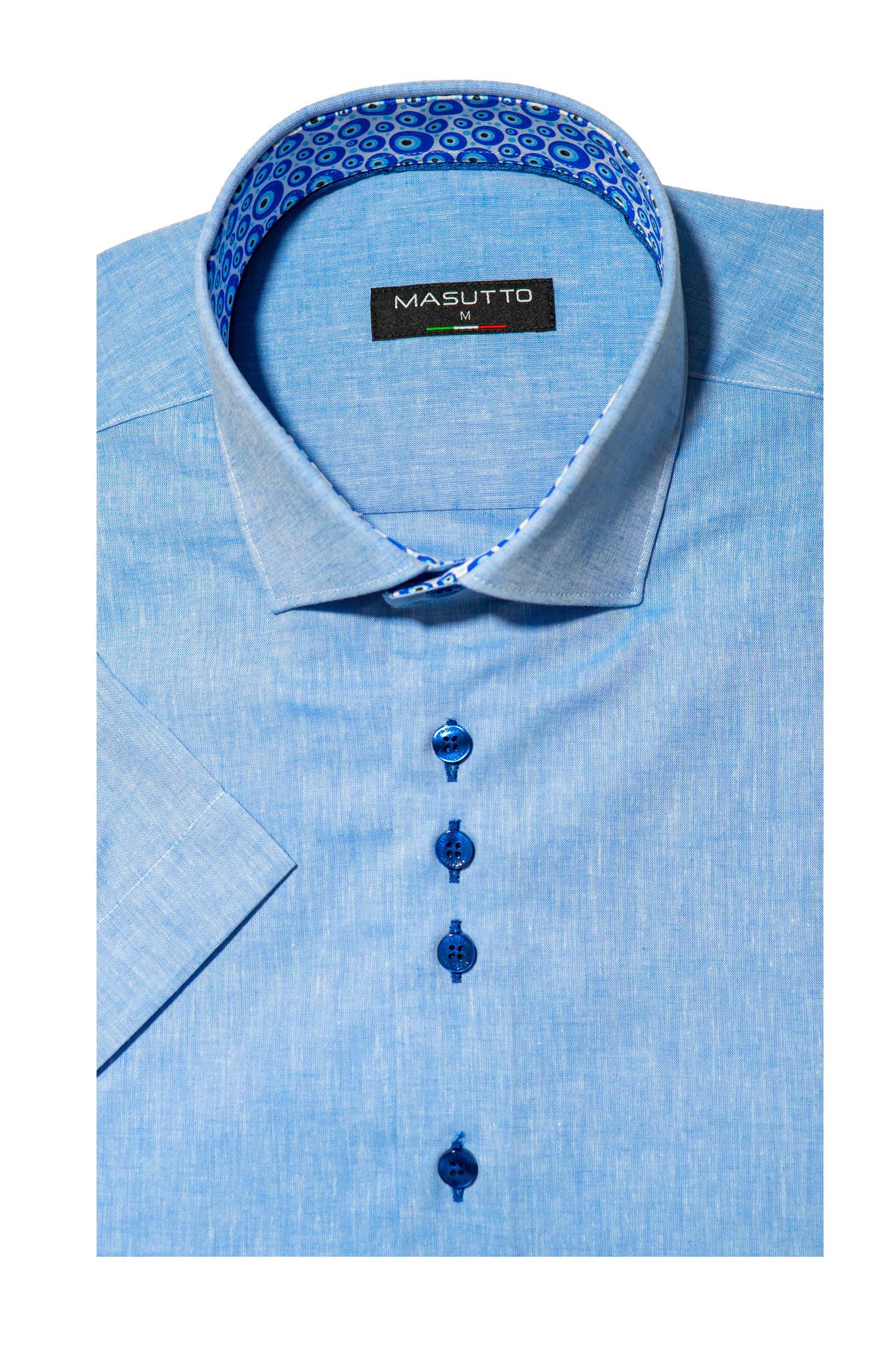 Blue Sport Shirt Short Sleeve