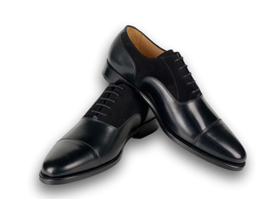 Black leather/suede- Macon II