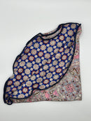 Pink/Med Blue Persian/Mini Medallions Print Reversible Pocket Circle