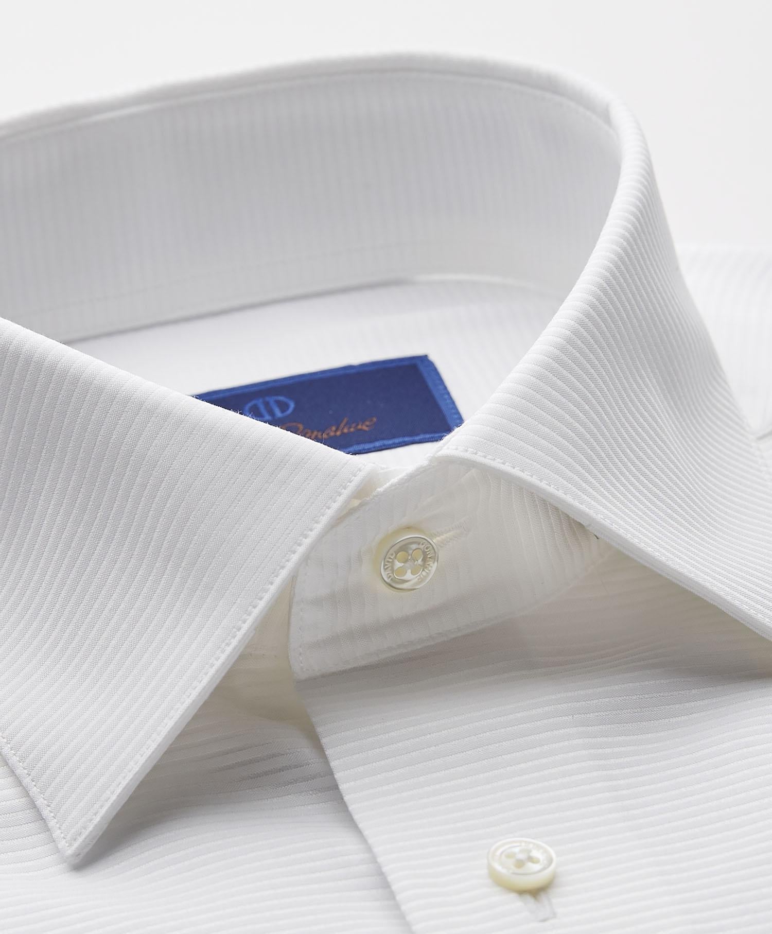 Horizontal Rib French Cuff Formal Shirt
