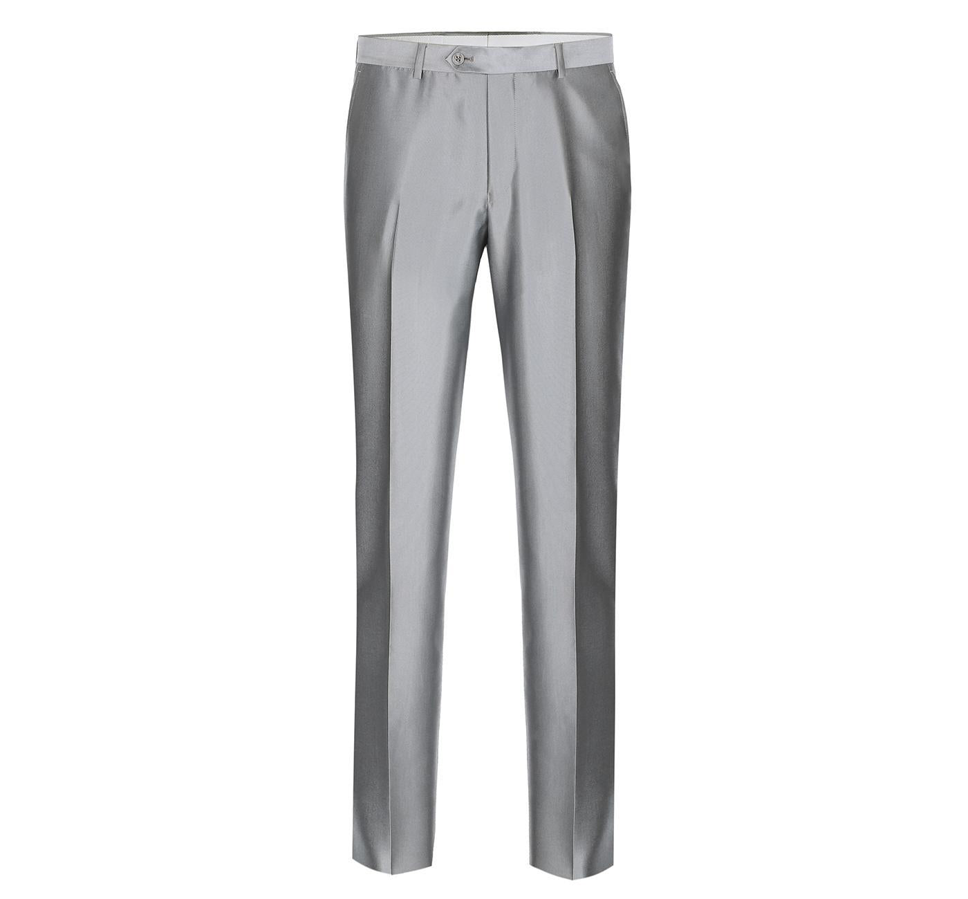 JL Silver Sharkskin Classic Suit