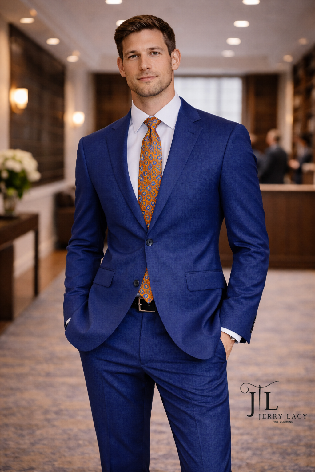 JL Indigo Blue Slim Suit