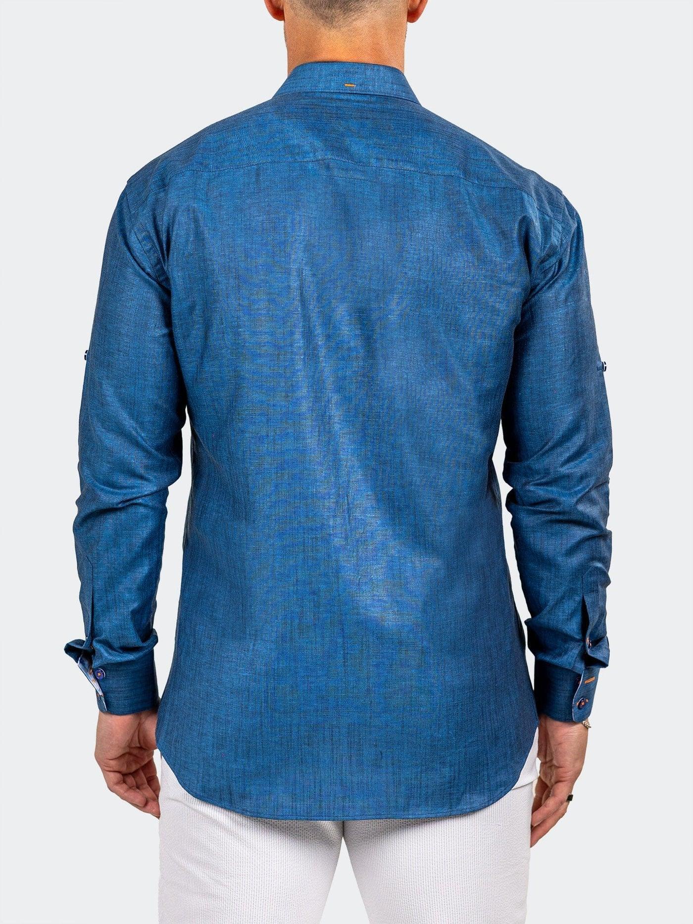 Dress Shirt LS Einstein Marthyr Blue 147