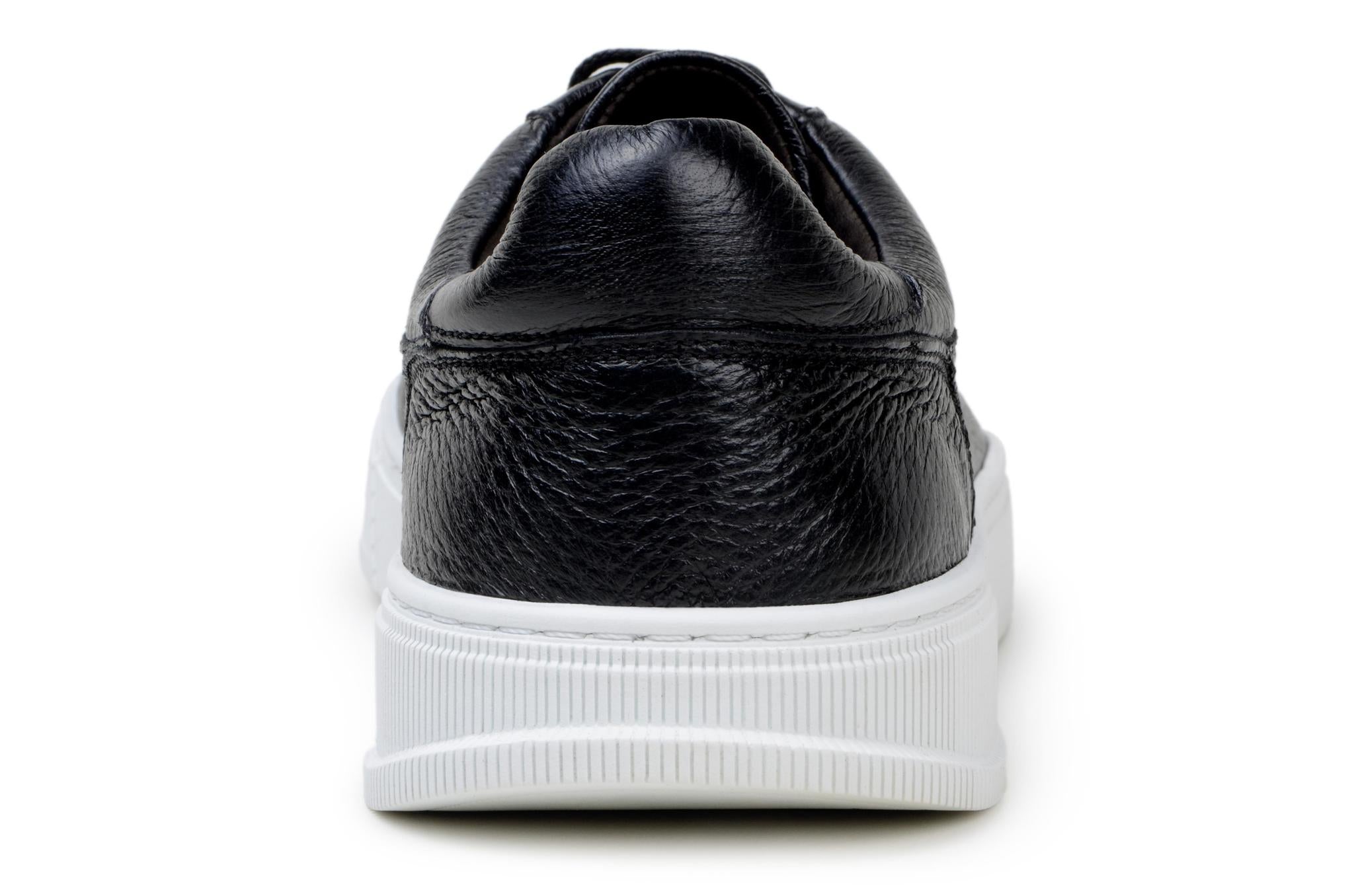Leather Low Top Sneaker Matteo Black