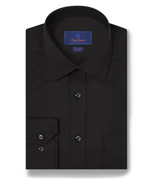 Black Twill Western Shirt