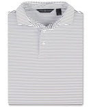 Perform Yarn Dye Laser Stripe Polo Black