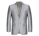 JL Silver Sharkskin Classic Suit