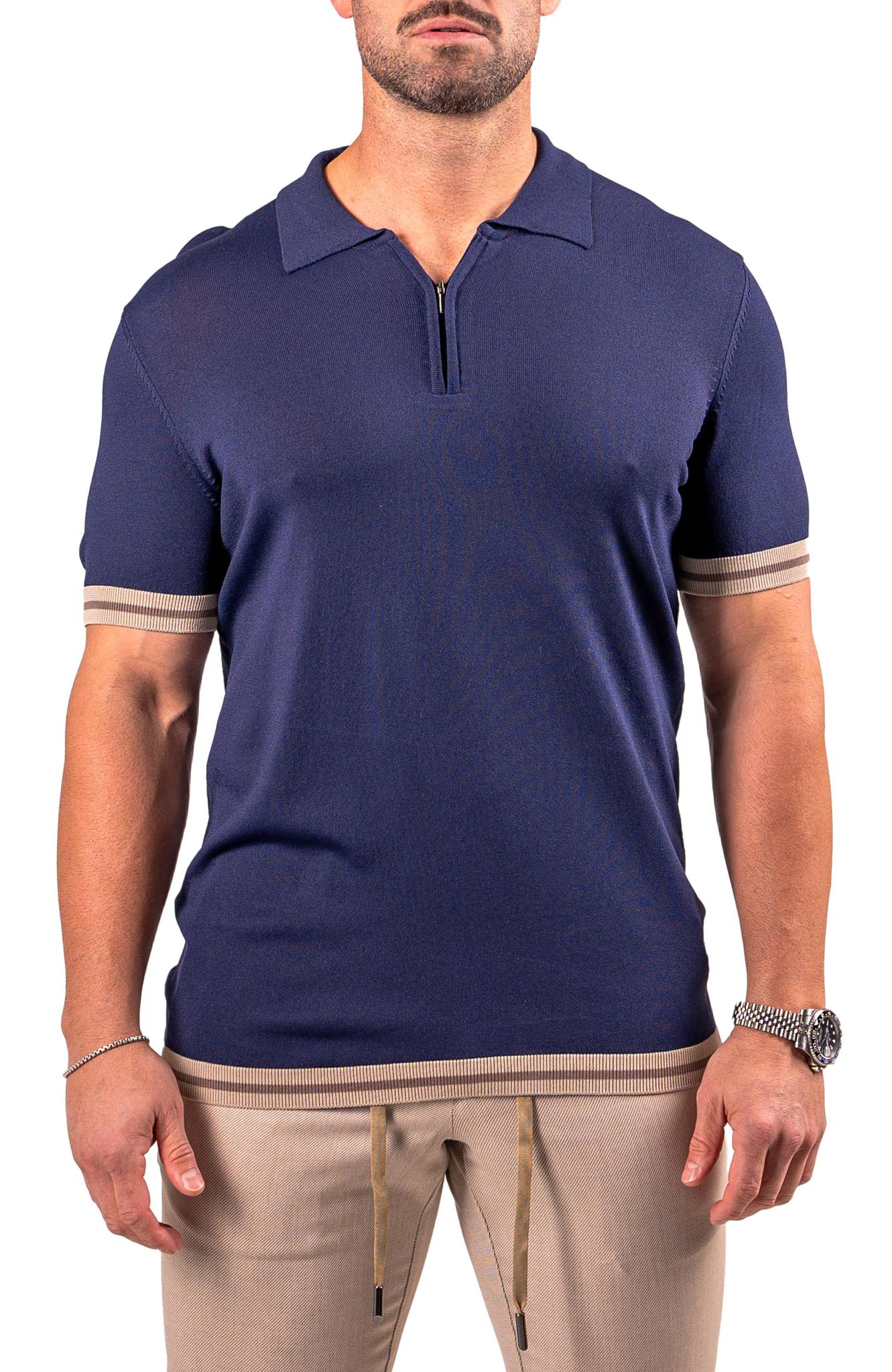 Polo ZipNavy Blue