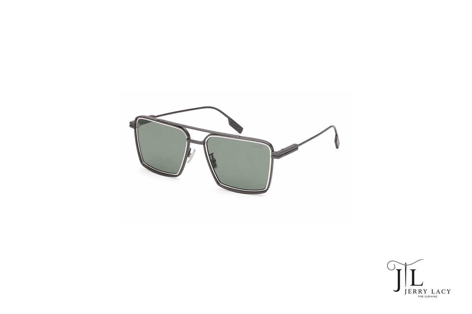 Metal Sunglasses Zegna Matte Gunmetal