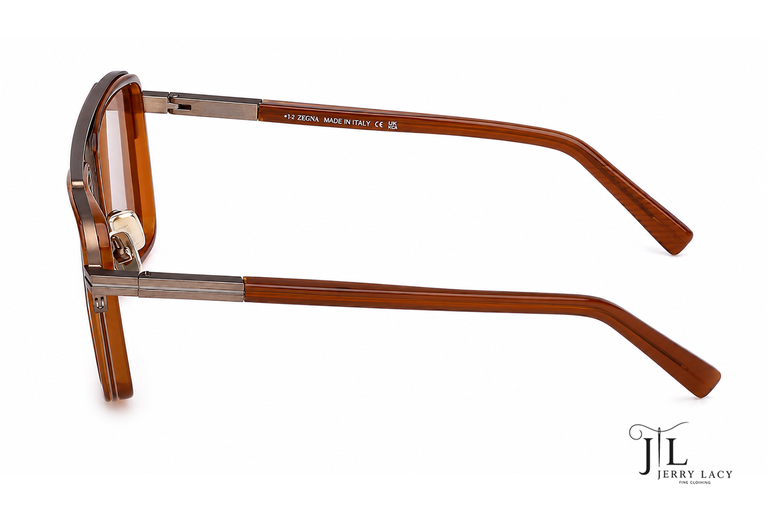 Metal Sunglasses Zegna Dark Brown