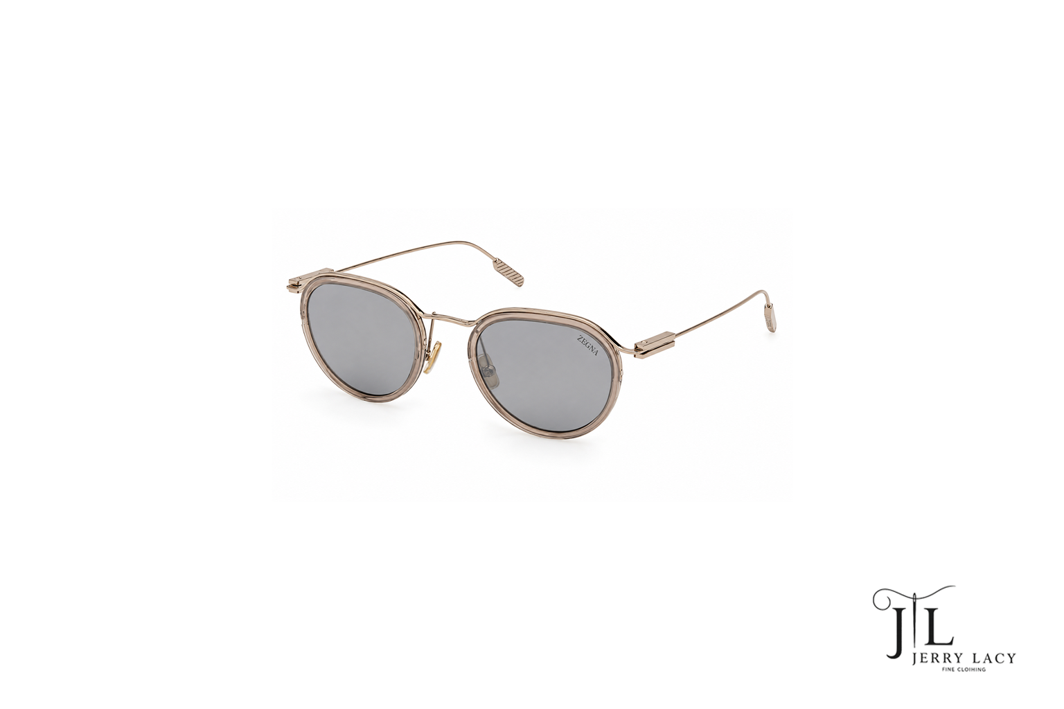 Metal Sunglasses Zegna Shiny Beige