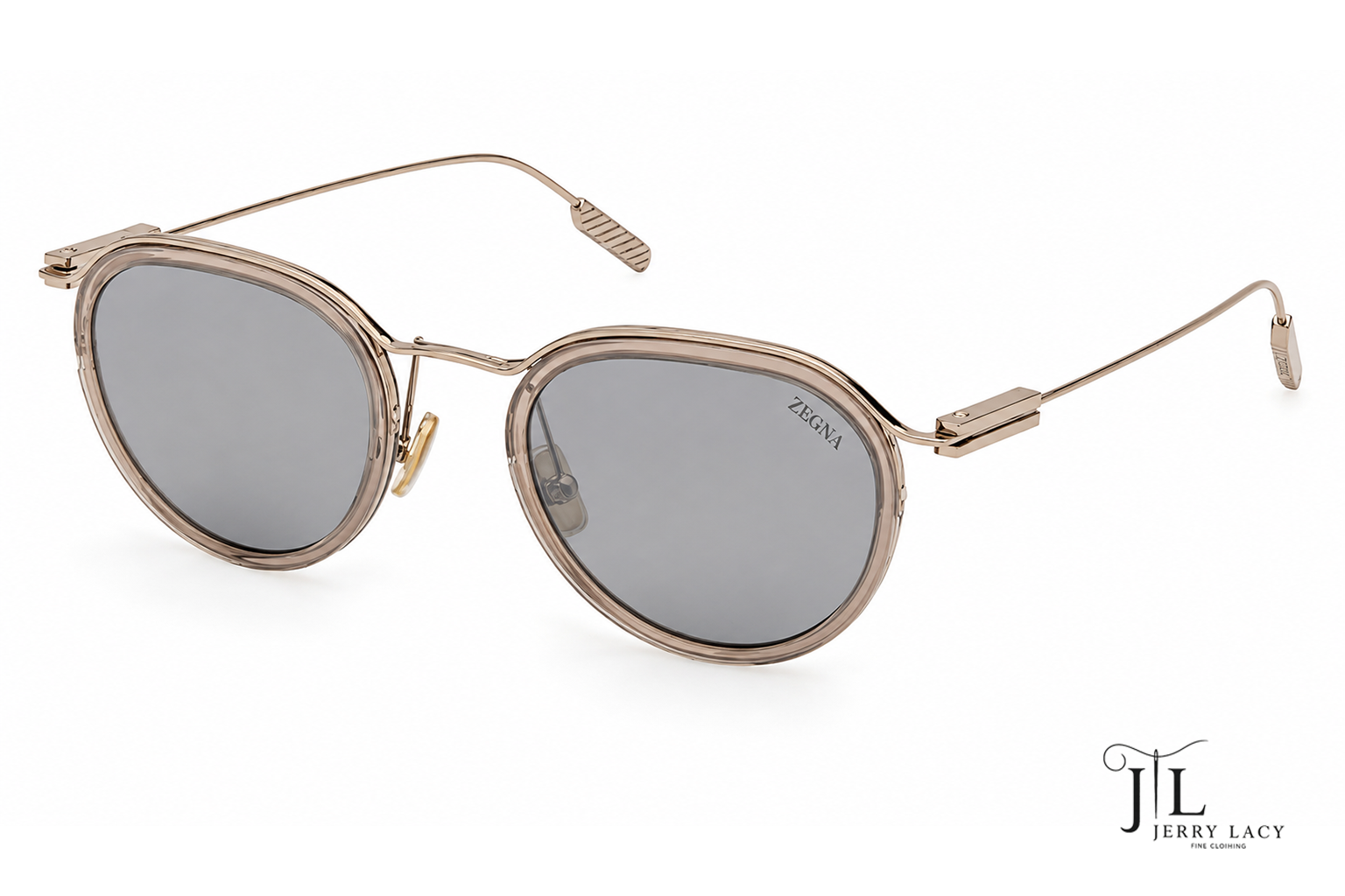 Metal Sunglasses Zegna Shiny Beige
