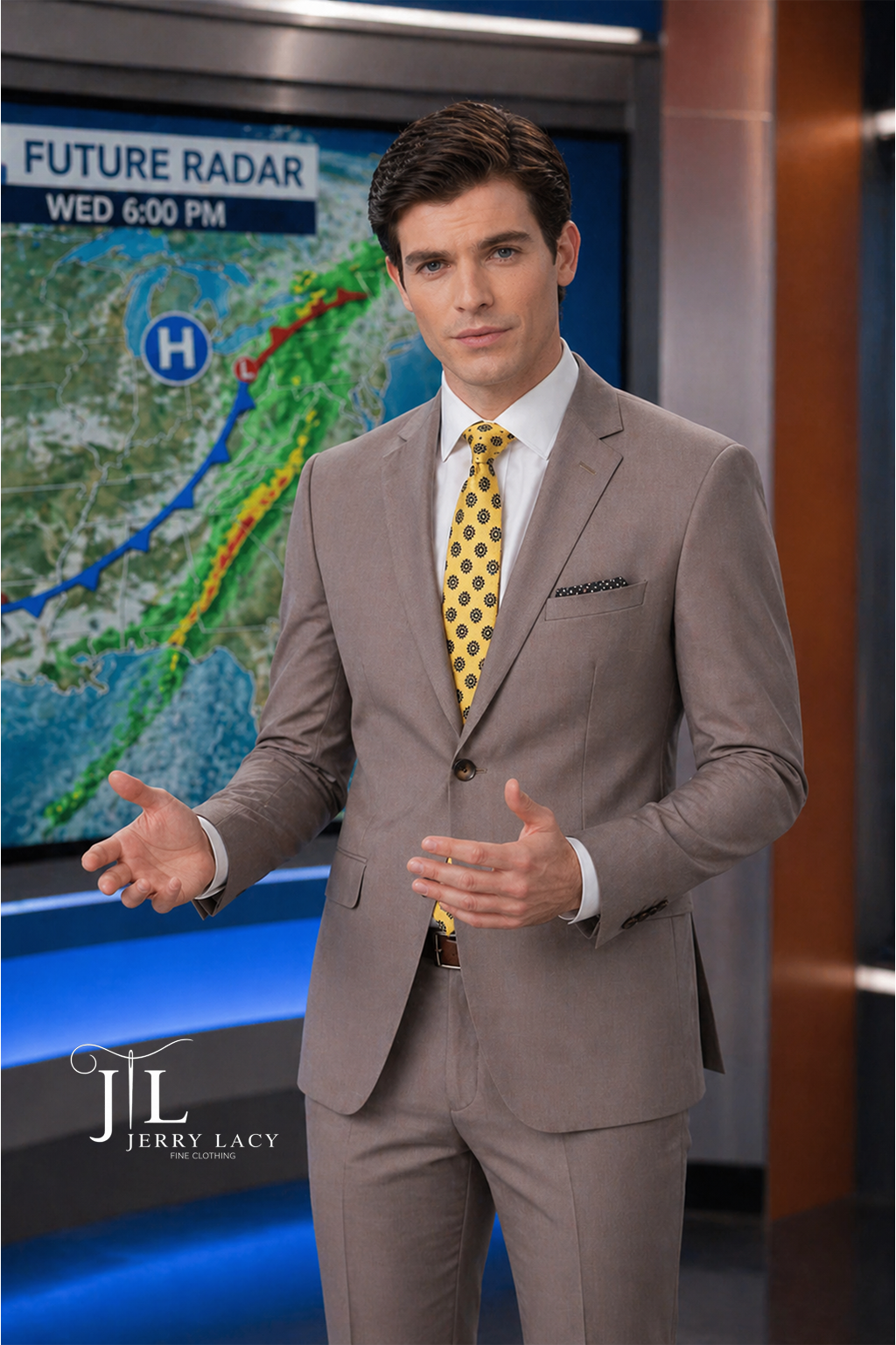 JL Suit Warm Taupe Classic Fit
