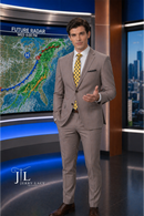 JL Suit Warm Taupe Slim Fit