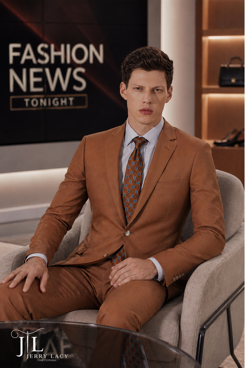 JL Suit Caramel Classic Fit