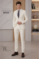 JL Suit Ivory Slim Fit