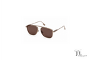 Metal Sunglasses Zegna Matte Light Brown