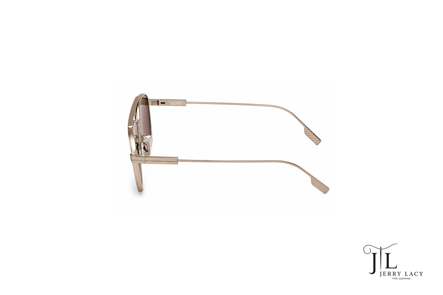 Metal Sunglasses Zegna Matte Light Brown